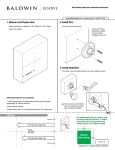 Baldwin HD.CUR.R.TRR.003 Instructions / Assembly