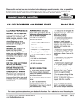 SPEEDWAY 7216 Use and Care Manual