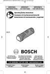 Bosch FL11A Use and Care Manual