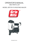 Grip-Rite GRTCR175 Use and Care Manual