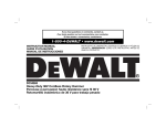 DEWALT DCH363KL Use and Care Manual