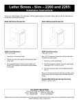 Salsbury Industries 2260GP Installation Guide