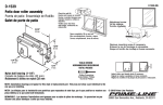 Prime-Line D 1539 Instructions / Assembly