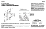 Prime-Line N 6656 Instructions / Assembly