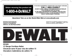 DEWALT DC628K Instructions / Assembly
