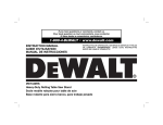 DEWALT DW7440RS Use and Care Manual