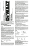 DEWALT D26451 Use and Care Manual