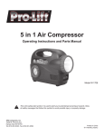Pro-Lift W-1706 Use and Care Manual
