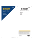 Primefit C1005 Use and Care Manual