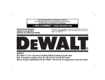DEWALT DCS373M2 Use and Care Manual