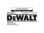 DEWALT DC390K Use and Care Manual