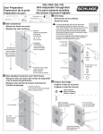 Schlage F80 PLY  626 Instructions / Assembly