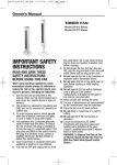 Honeywell HY013 Use and Care Manual