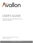 Avallon APAC140HC Use and Care Manual