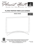 Pleasant Hearth FA340S Installation Guide