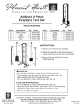 Pleasant Hearth FA045TA Instructions / Assembly