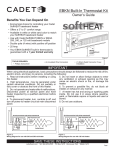 Cadet EBKNW Installation Guide