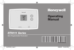 Honeywell RTH111B Use and Care Manual