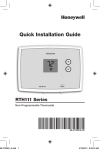 Honeywell RTH111B Installation Guide