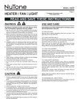 NuTone 665RP Instructions / Assembly