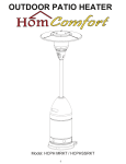 HomComfort HCPHMRKT Use and Care Manual