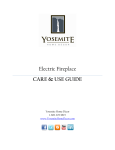 Yosemite Home Decor DF-EFP1830G Use and Care Manual