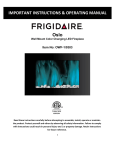 Frigidaire OWF-10303 Instructions / Assembly