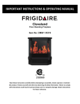 Frigidaire CMSF-10310 Instructions / Assembly