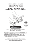 Dyna-Glo KFA220DGD Instructions / Assembly