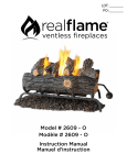 Real Flame 2609-O Instructions / Assembly