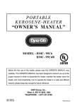 Dyna-Glo RMC-95C6B Use and Care Manual