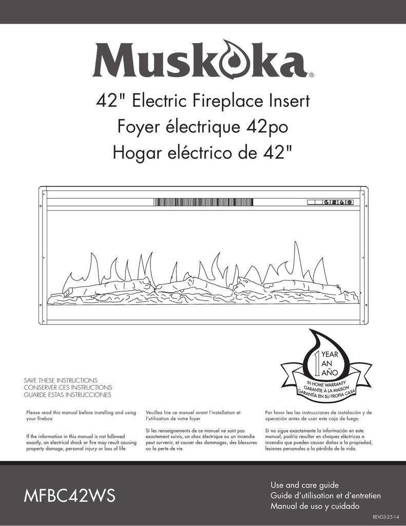 Muskoka Mh57bl Instructions Assembly
