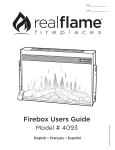 Real Flame 770E-W Instructions / Assembly