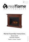 Real Flame 8070E-W Instructions / Assembly