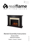 Real Flame 8030E-BW Instructions / Assembly