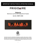 Frigidaire VWWF-10306 Instructions / Assembly