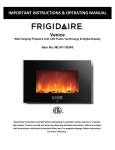 Frigidaire WLVF-10343 Instructions / Assembly
