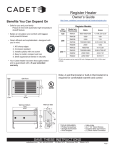 Cadet RM151 Installation Guide