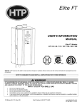 HTP EFT-399PU Use and Care Manual