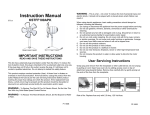 Keystone KSTFF100APK Use and Care Manual