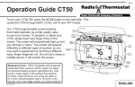 Radio Thermostat CT50e Wifi Use and Care Manual