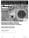 Champion Cooler MCP44 Use and Care Manual