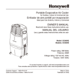 Honeywell CO30XE Use and Care Manual
