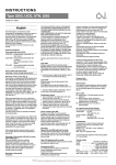 OJ Electronics UDG-4999 Instructions / Assembly