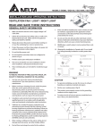 Delta Breez SIG110L Instructions / Assembly