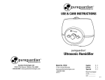 Pure Guardian H1510 Use and Care Manual