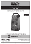 Twin Star SH-104 Use and Care Manual