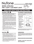 NuTone QTNLEDA Installation Guide