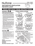 NuTone 745BNNT Use and Care Manual