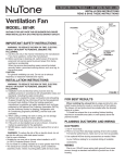 NuTone 8814R Instructions / Assembly